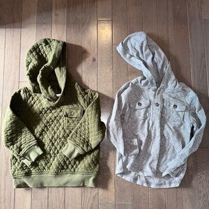 Old Navy Pullovers, Green and Gray, 3T